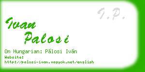 ivan palosi business card