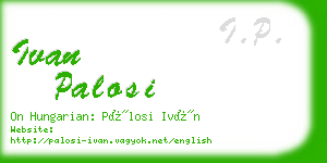 ivan palosi business card